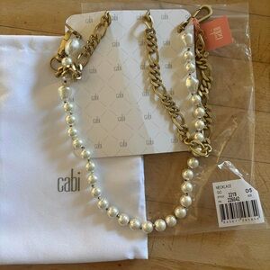 CAbi Gold and Pearl Necklace